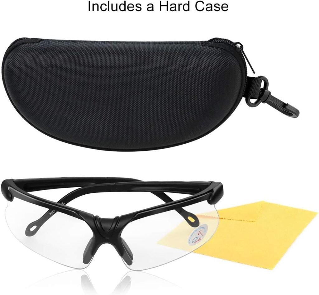 xaegistac Shooting Glasses with Case Anti Fog Hunting Safety Glasses for Men Women