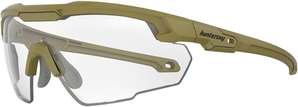 HUNTERSKY DISCOVER YOUR WORLD! HTS Anti Fog Shooting Safety Glasses for men, Military Grade range Hunting Airsoft Riding