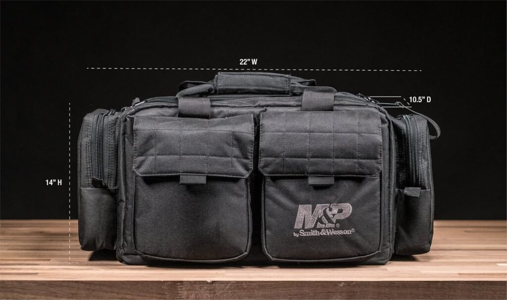 SMITH  WESSON SW and MP Tactical Range Bags with Weather Resistant Material for Shooting, Range, Storage and Transport