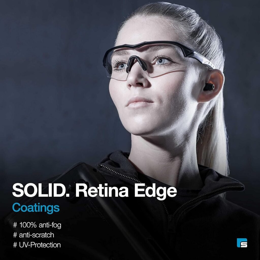 SolidWork Shooting Glasses for Men  Women with Impact Eye Protection for Shooting Gun Range