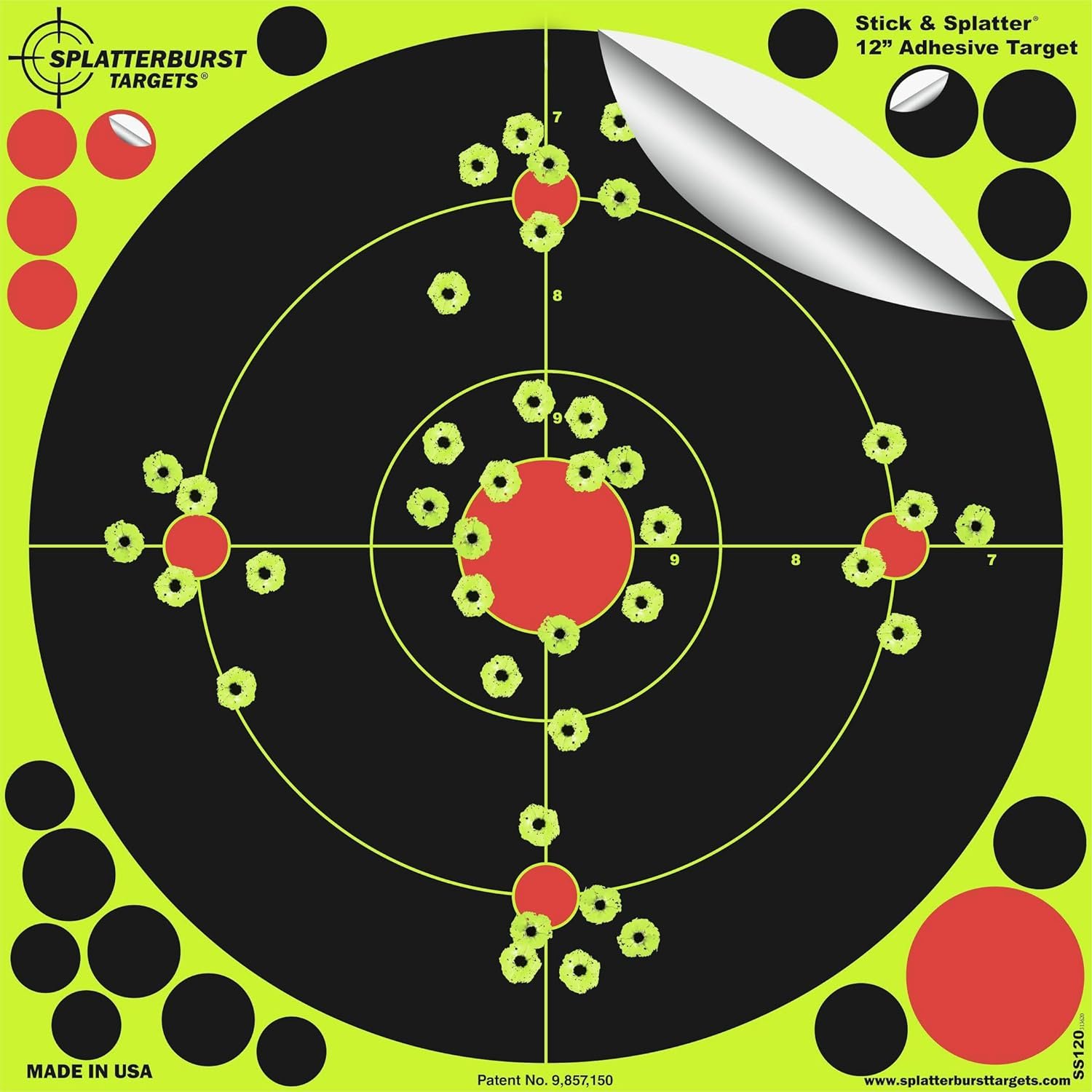 Splatterburst Targets 12-inch Stick & Splatter Self Adhesive Shooting Targets Review