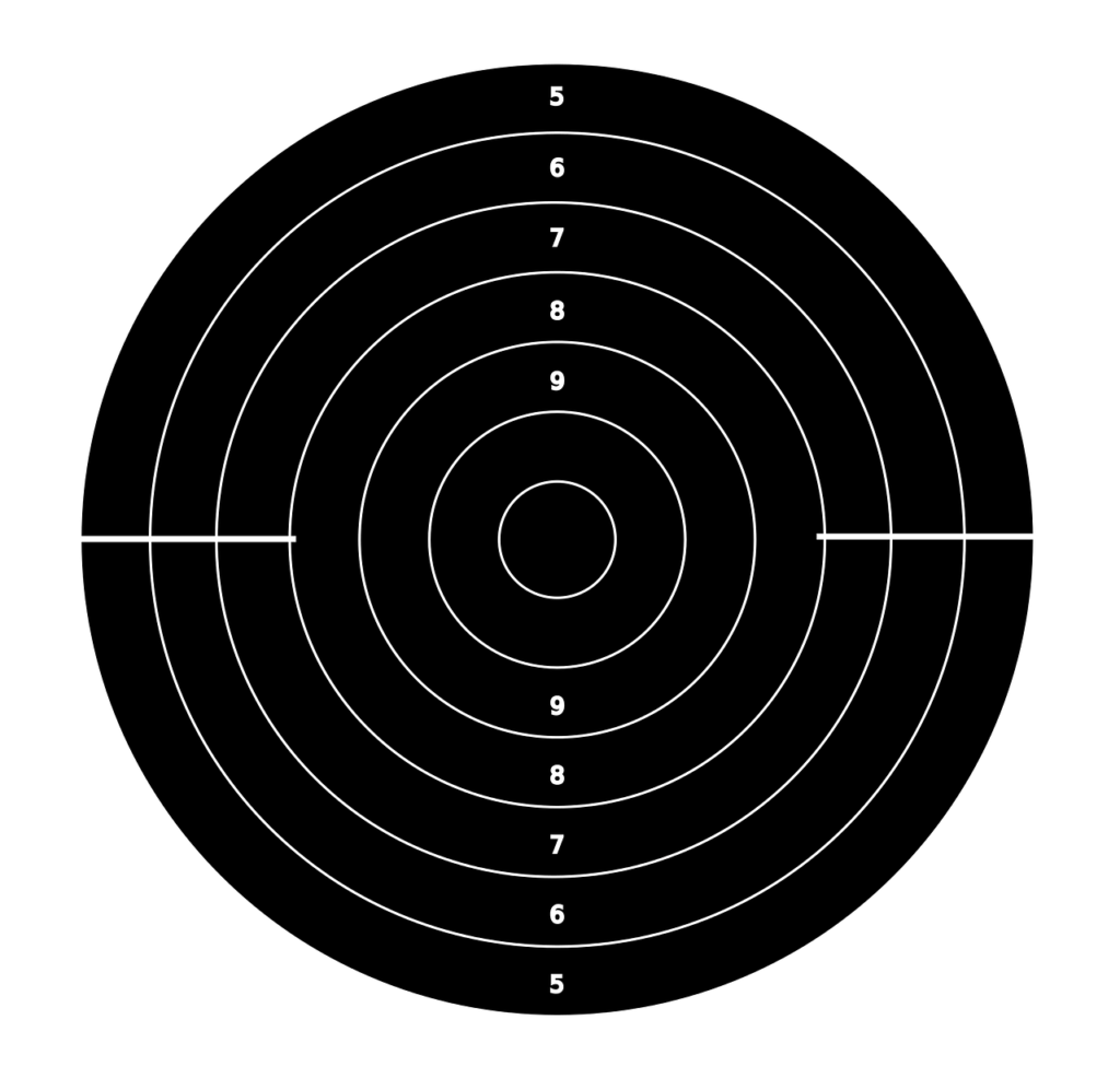 Splatterburst Targets - 8 inch Stick  Splatter Self Adhesive Shooting Targets - Gun - Rifle - Pistol - Airsoft - BB Gun - Pellet Gun - Air Rifle - Made in USA