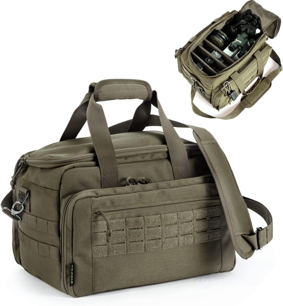VEAGIA Pistol range bag Gun bag Pistol case Gun case Magazine Lockable double-layer explosion proof zipper Pistol Soft Carrying Bags