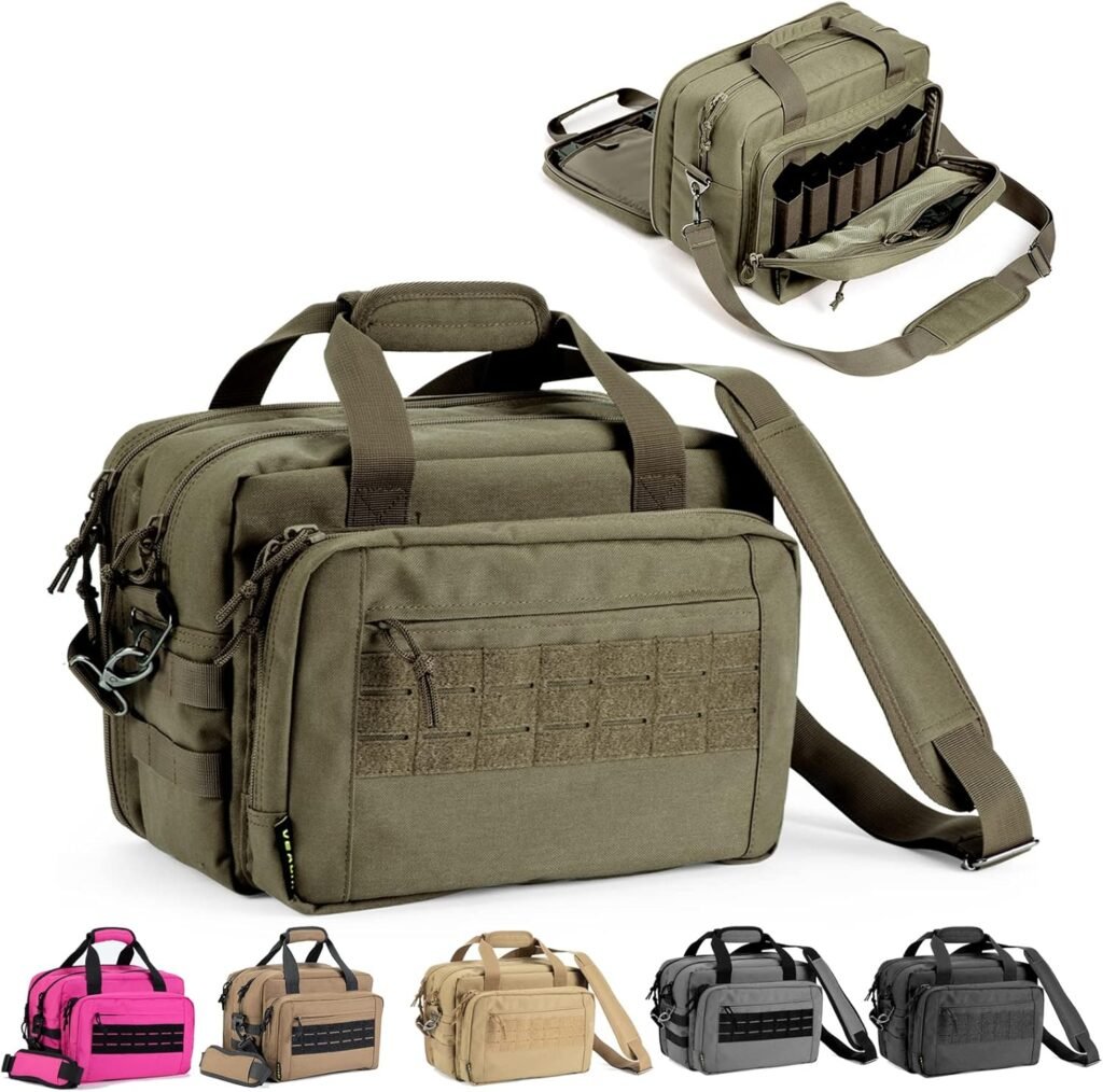 VEAGIA Range Bag Pistol Case Gun Range Bags For Handguns And Ammo Gun Case 3 Branch Pistol Soft Carrying Bags